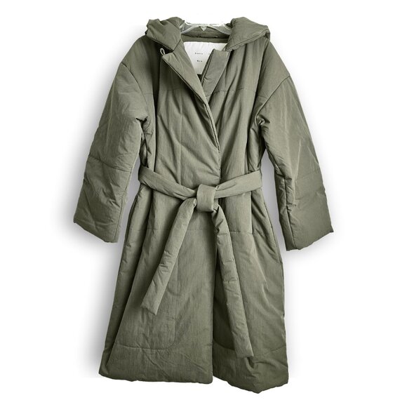 Proenza Schouler White Label Technical Suiting Wrap Coat - Picture 2 of 9